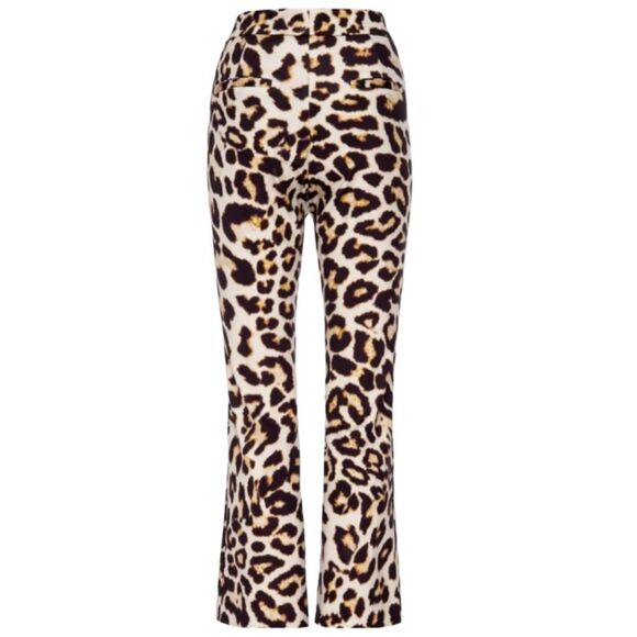 Le Superbe Cathouse High Waist Flare Ankle Pants Stretchy Animal Leopard Print - Picture 2 of 16